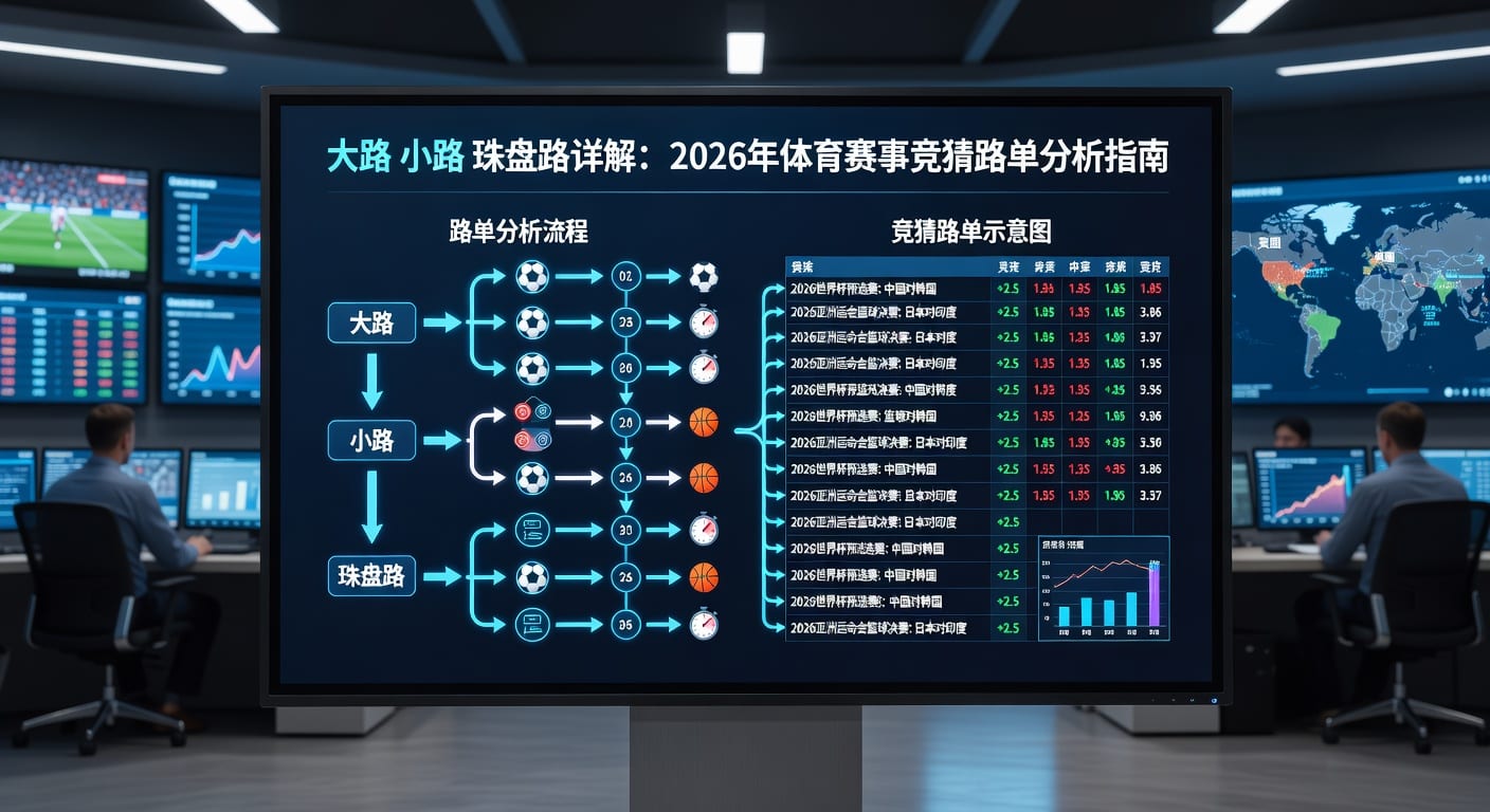 足球盘口解析：大路、小路、珠盘路技巧（2026世界杯投注）