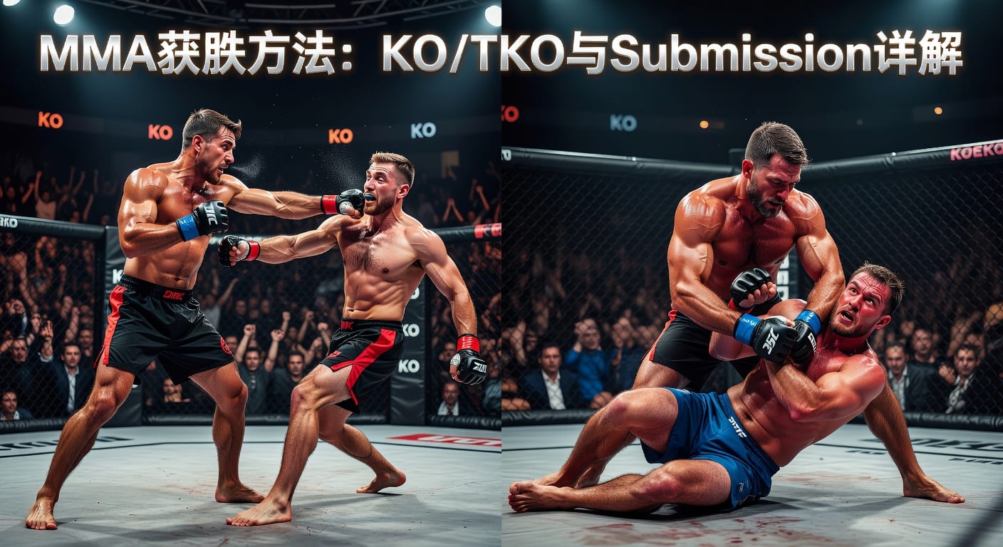 MMA方法：KO/TKO 与 Submission 结果拆解